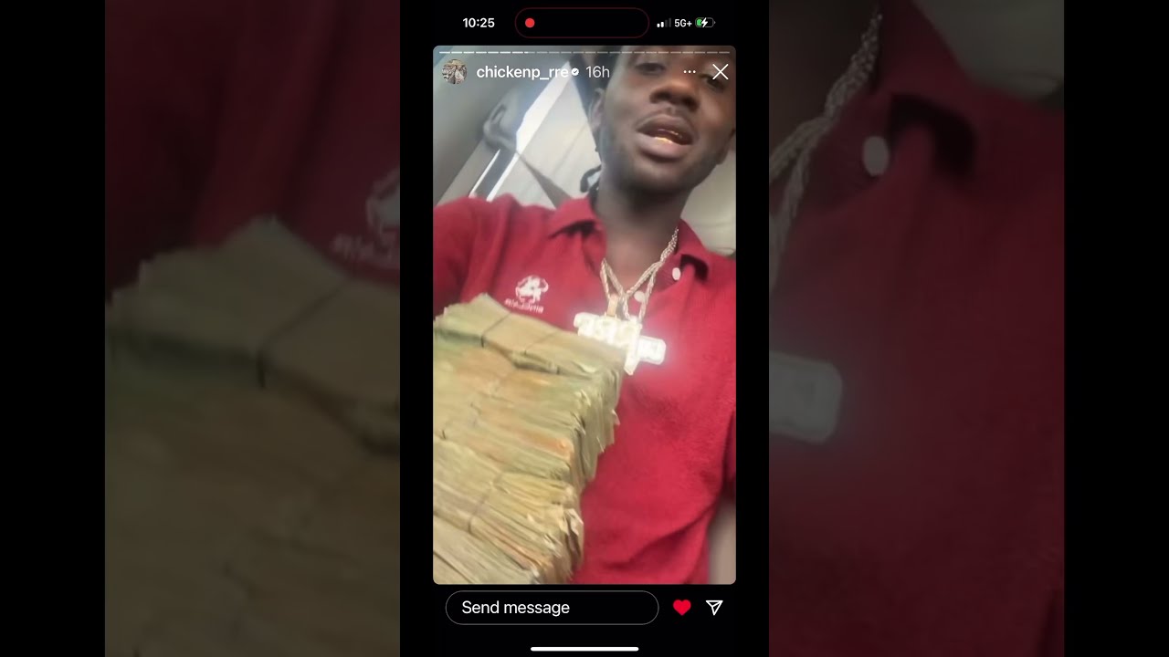 Chicken P Pulls Out 50k Cash Listening To Print By 4nt 