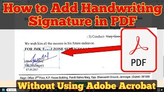 How to add a Signature to a PDF Without Adobe | Easy and Quick Guide