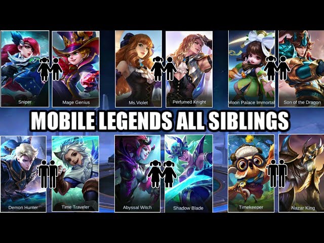 MOBILE LEGENDS SEMUA KAKAK • MOBILE LEGENDS SEMUA PASANGAN KAKAK DAN KAKAK class=