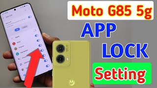 How to lock apps in Moto g85 5g / Moto g85 5g me app lock kaise kare/app lock setting screenshot 2