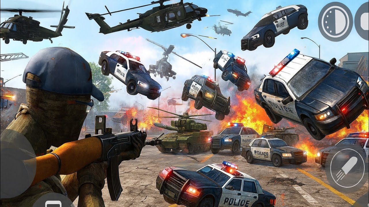 INSANE ACTION🔥 Police Cars Explosion | Army Tank & Helicopter Battle | Epic Gameplay Montage