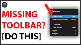 Toolbar Missing in Figma? [EASY FIX]