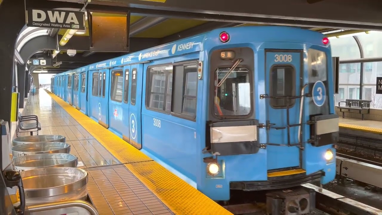 TTC Scarborough RT Train Actions at Scarborough Centre Stn on line 3 (Brief Tour) 12/31/2022