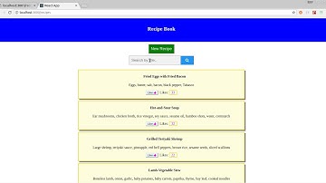 React Redux Recipe Book with Rails back end