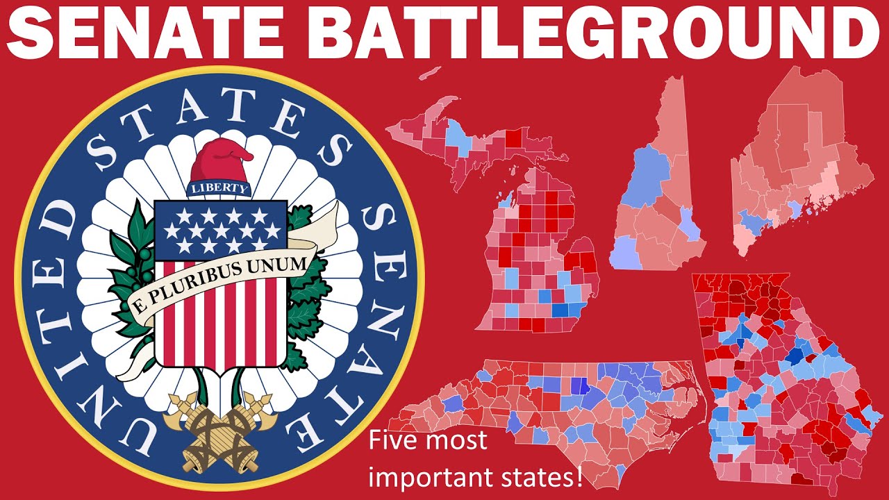 SENATE BATTLEGROUND 2026 | The TOP 5 Most Crucial Senate seats to watch ...