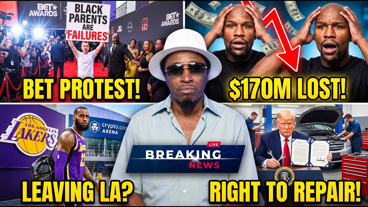 Eddie Griffin Talks BET Award Protester, Floyd Loses $170M, LeBron Leaves Lakers & Trumps Car Repair