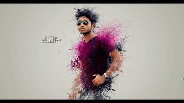 Photoshop tutorials ¦ Splatter | Dispersion photo manipulation Tutorial