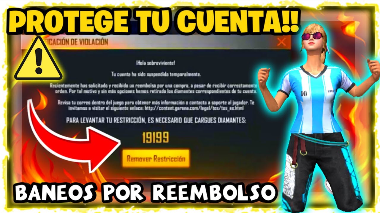 ⚠️CUIDADO⚠️COMO EVITAR UN REEMBOLSO DE FREE FIRE 2021- BANEO POR REEMBOLSO FREE FIRE😔😱 // DADJORE✔️
