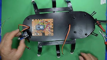 robot hexapodo arduino terminado ajuste y montaje paso a paso