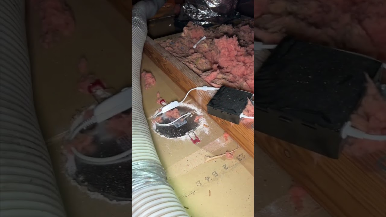 HORRENDOUS  Air leaks uncovered by Attic EXPERTS  !!!