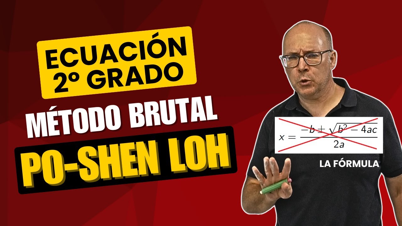 👀 MÉTODO para ECUACIONES de SEGUNDO GRADO que NADIE te enseñó y ⚔️ ATACA ⚔️ la FÓRMULA Bhaskara