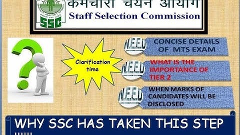 clarification notice of SSC MTS. why SSC doing this????????