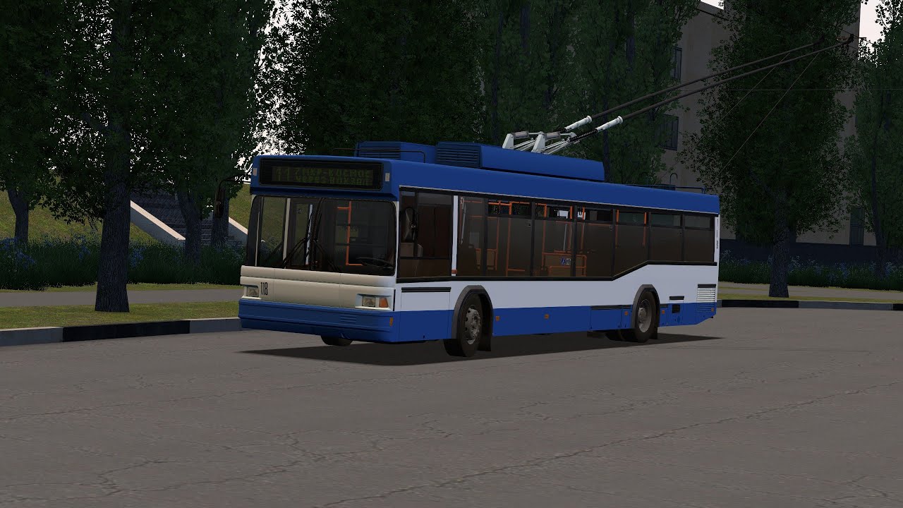 поездка на Бкм 221 по 11 маршруту по карте Балаково (alternative trolleybus)