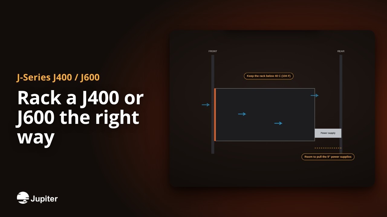 Rack a J400 or J600 the right way, Jupiter J-Series video