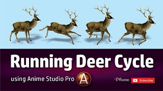 Making Running Deer Cycle in Anime Studio Pro