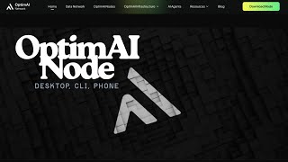 OptimAI Node Available CLI Desktop and Phone Node Potential Airdrop