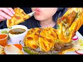 ASMR CHEESY BIRRA TACOS &amp; CONSOMÉ MUKBANG (EATING SOUNDS) ASMR Phan