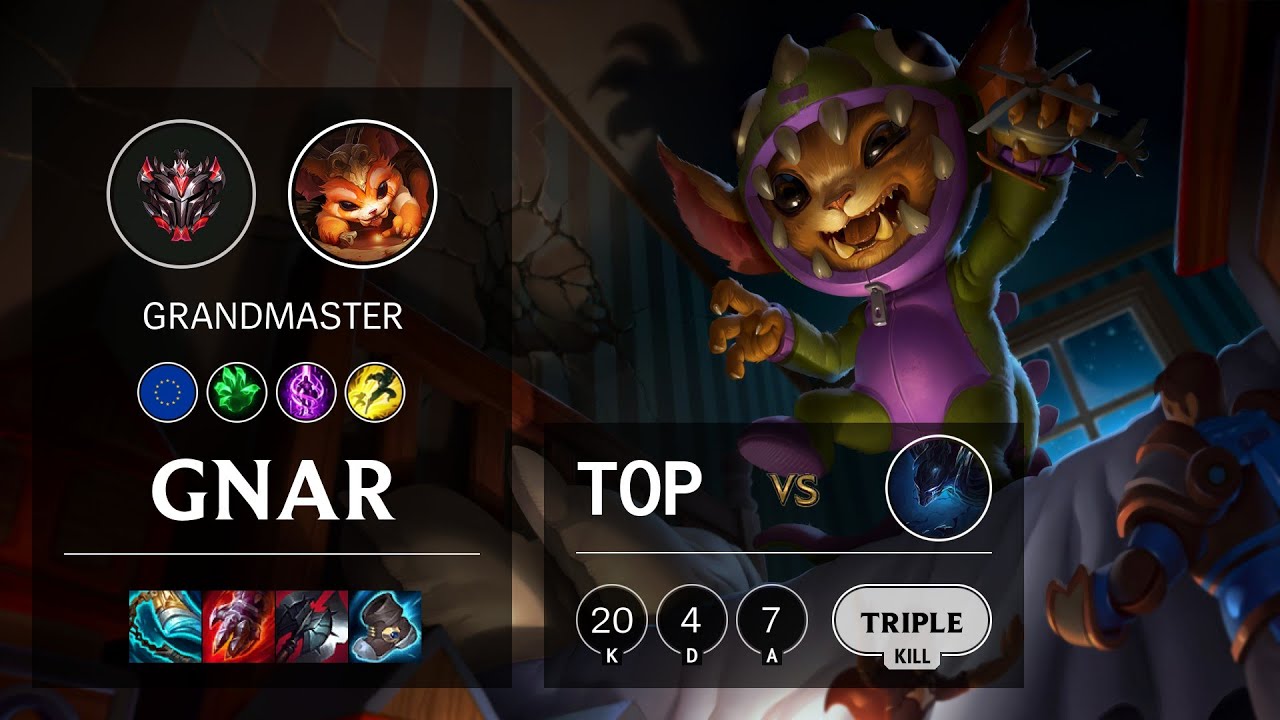 Gnar Top vs Nocturne - EUW Grandmaster Patch 11.11