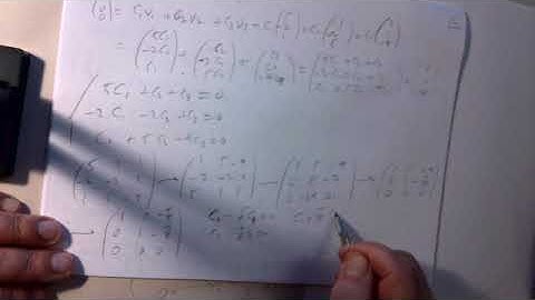 Linear algebra lecture 18 - Review for Exam 2