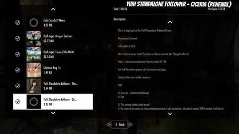 Skyrim SE Xbox One/PC Mods|YuiH Standalone Follower - Ciceria (Renewal)