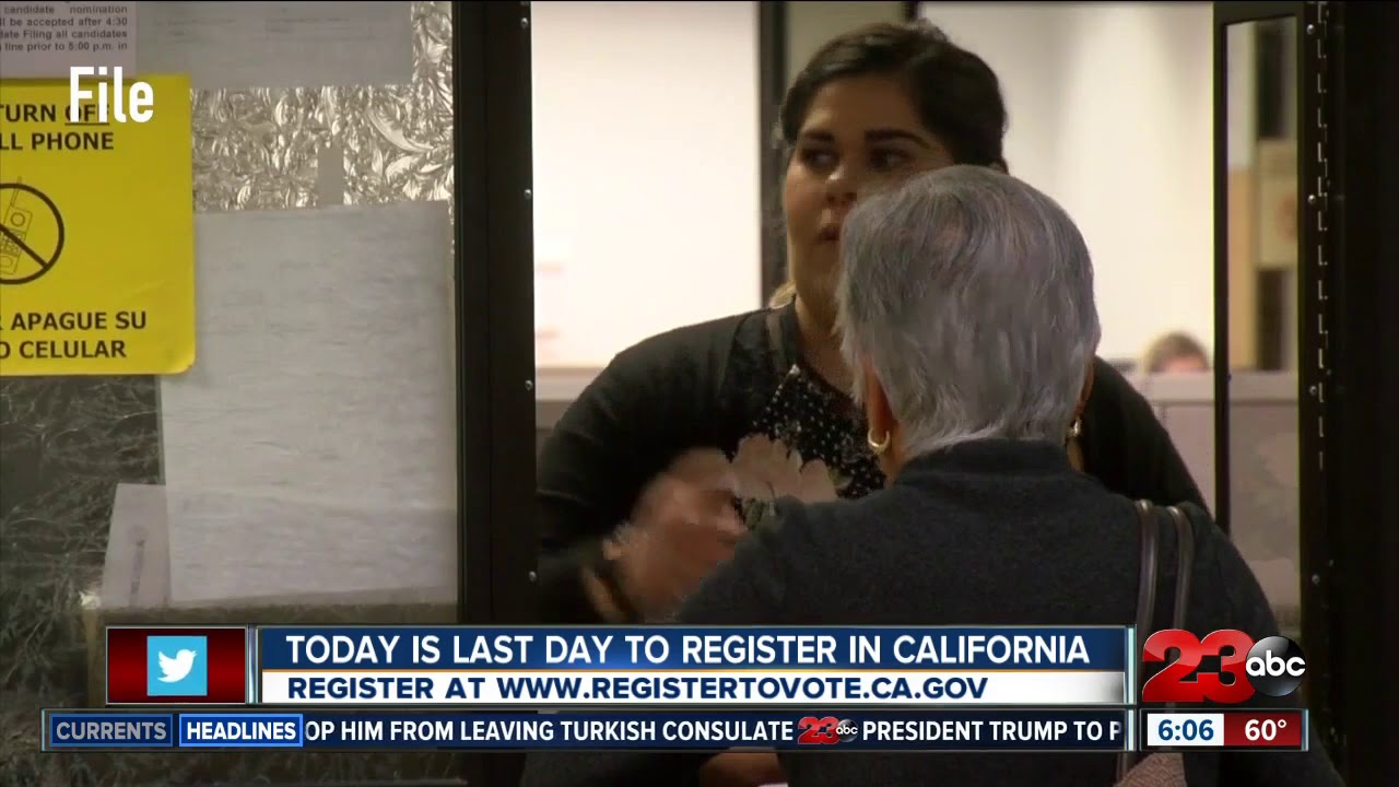 Last day to register to vote for 2018 midterms