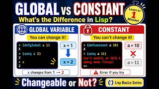 Lisp in 1 Minute: Global vs Constant