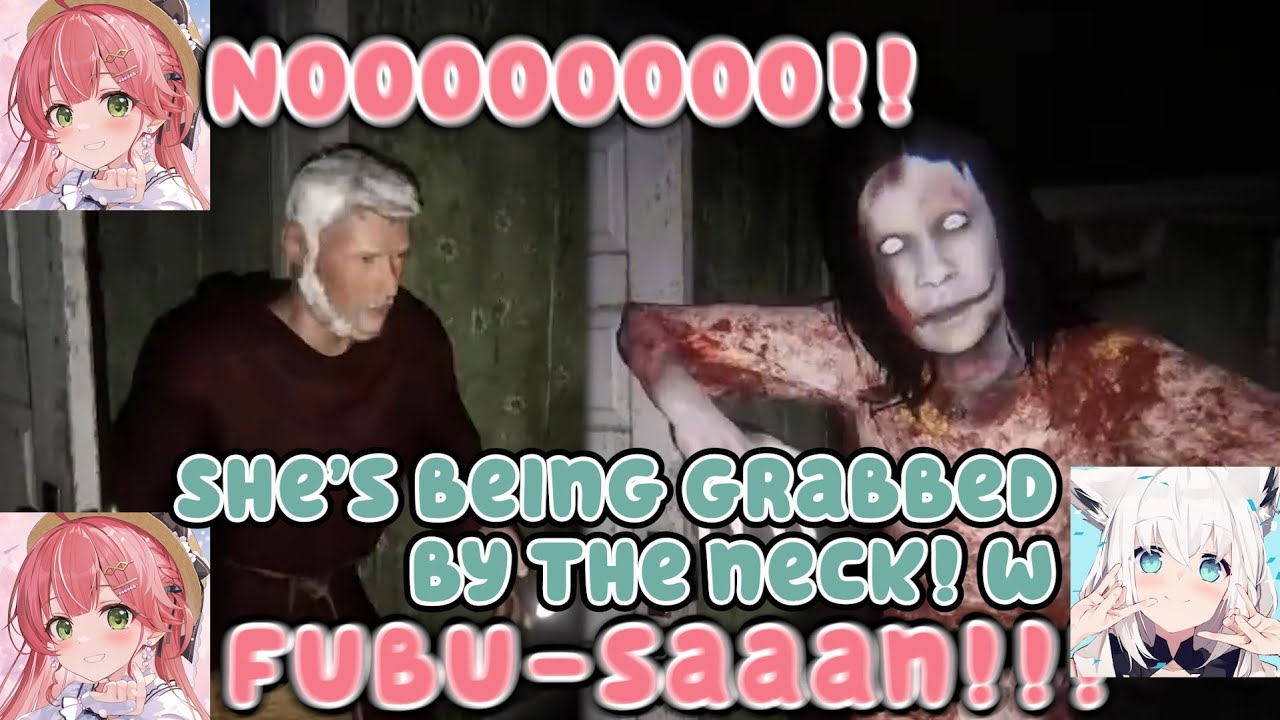 Miko Gets Caught by the Demon After Fubuki Runs Past w【Eng Sub Hololive】