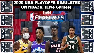 Starting the 2020 NBA PLAYOFFS TODAY Simulation on NBA2K! - Due to Coronavirus SUSPENSION...