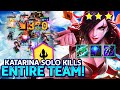 KATARINA VS HIS ENTIRE TEAM! 6 WARLORD KATARINA! | TFT | Teamfight Tactics Fates