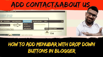 How to add menu bars to blogger with drop downs, (part 3)