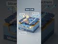 How Solar Panels Make Electricity ⚡ in 10 Seconds! ☀️ #shorts  #aianimation #educationalshorts