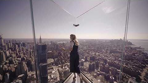 EDGE: NYC's NEWEST SKY DECK AT HUDSON YARDS. WOULD YOU FLOAT ABOVE THE CITY 100 STORIES UP?