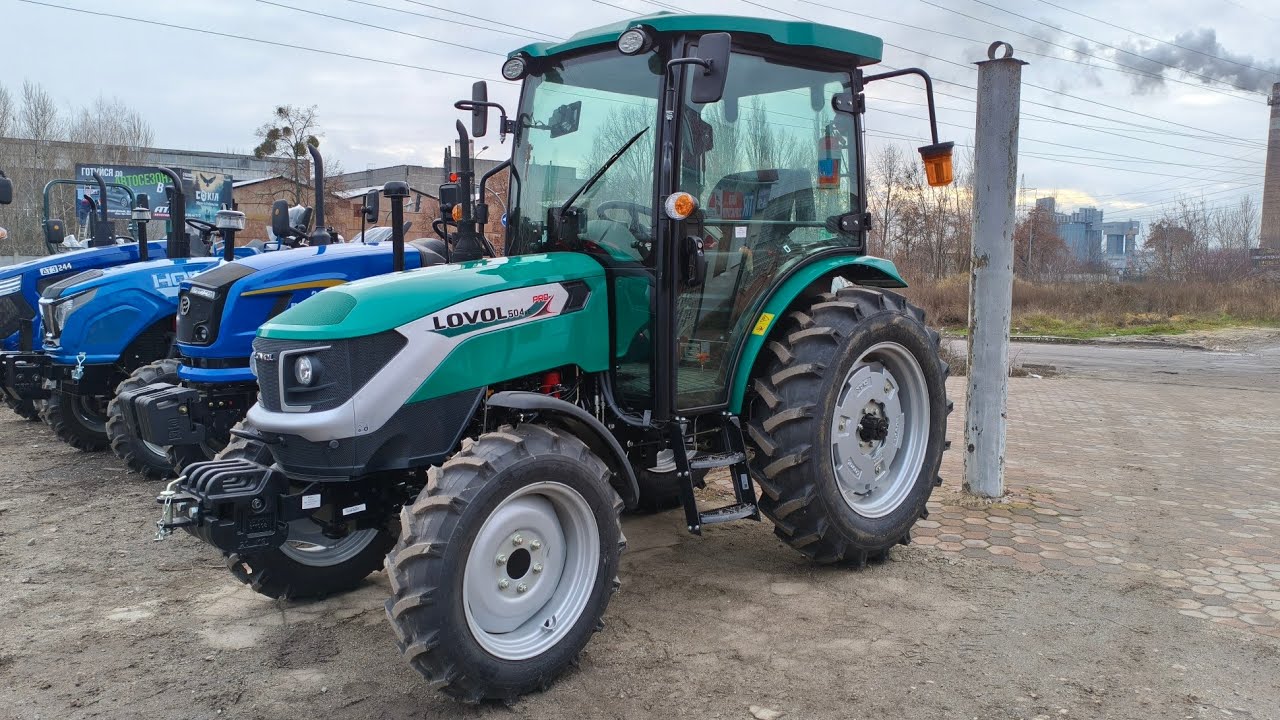 Новий Lovol 504 PRO. Нова модель на 50 к.с. від легендарного заводу Ловол. FT504TE. Садовий трактор