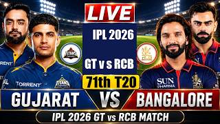 Live RCB vs GT, IPL 2026 Match 71 | Bengaluru Vs Gujarat | Live Cricket Match Today | 1st Innings