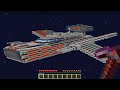 Ik bouw een gigantisch ruimteschip in minecraft survival pixelburen