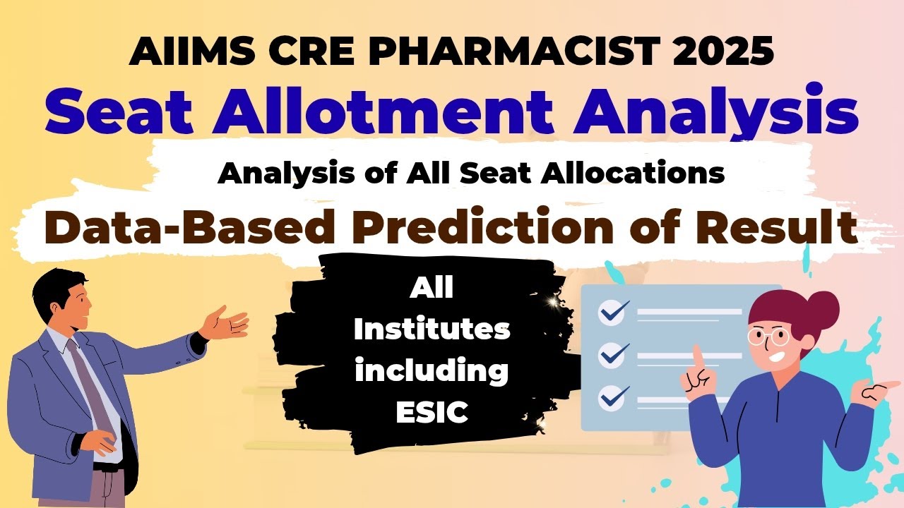 AIIMS CRE 2025 Pharmacist Seat Allocation Result & DV Dates Analysis | All Institutes including ESIC