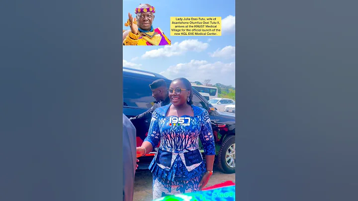 Who knows her? wife of Otumfuo at KNUST Medical Village 4 the launch of new KGL EVE Medical Center.