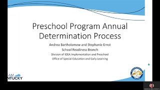 Preschool Program Determinations  7/15/2020