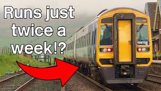 This train runs just twice a week on England's MOST SCENIC Rail line!