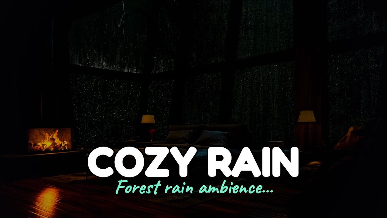 Rain Deep Dark Ambience - Overcast Skies ASMR Soothing Gentle Storm