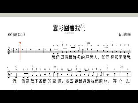 希伯來書 12:1-2 雲彩圍著我們