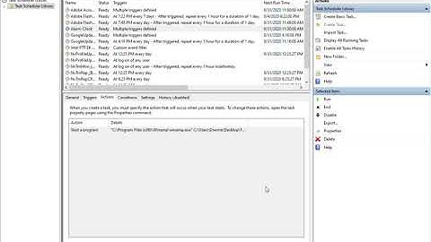 Use Task Scheduler to turn your computer into an Alarm Clock