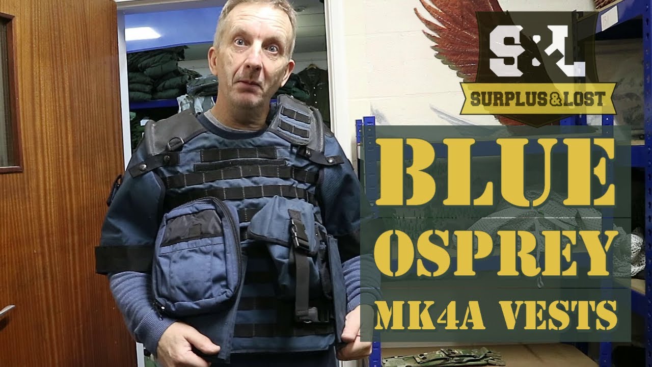 focus Hoofd Prematuur British Army Surplus Blue Osprey Vest - YouTube