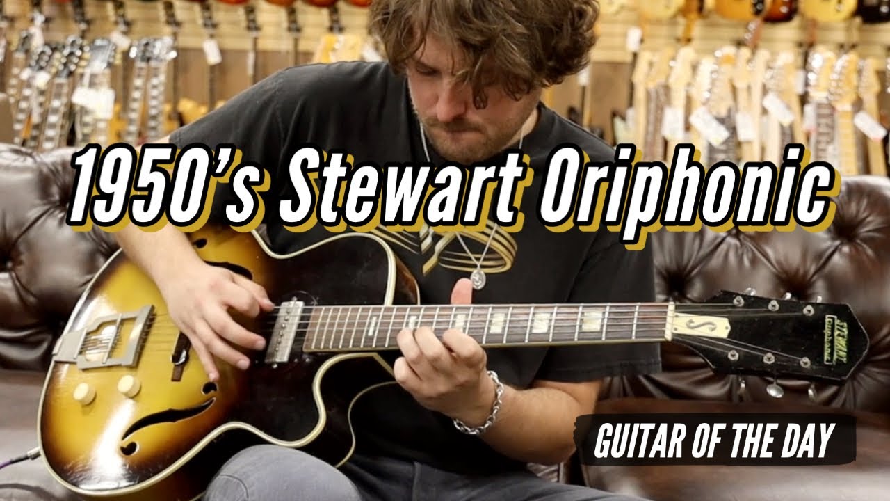 1950's Stewart Oriphonic Model 9017 | Guitar of the Day - YouTube
