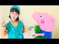 이가 썩었어요!! 병원에 가서 치료받아요!  Pretend play animal hospital for kids  - 슈슈토이 Shushu ToysReview