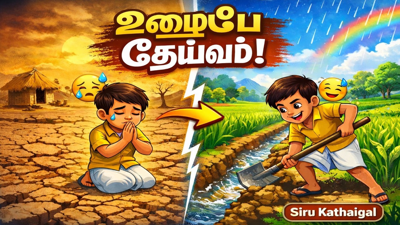 Tamil stories -🔥 கடவுள் யாருக்கு உதவி செய்வார்? - Siru Kathaigal #tamilkidsstory🙏✨