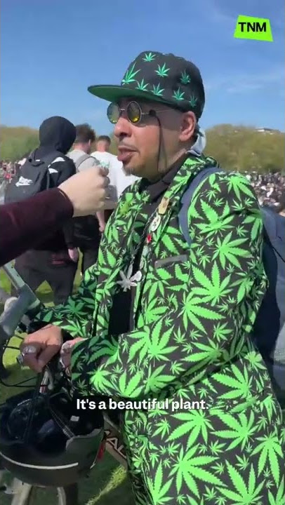 Why asked people in Hyde Park on 420: why are you here? #shorts #cannabis #weed #420 #marijuana