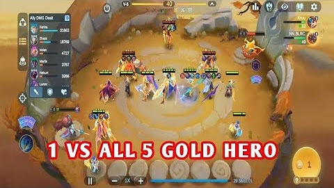 OVERPOWERED ZILONG 1v3 5 GOLD HERO - TOP GLOBAL BUILD - BEST SYNERGY - MAGIC CHESS GO GO