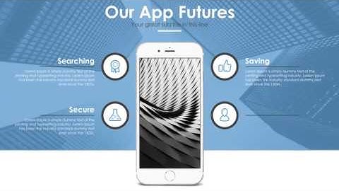 Blue Mobile Video Presentation After Effects Template