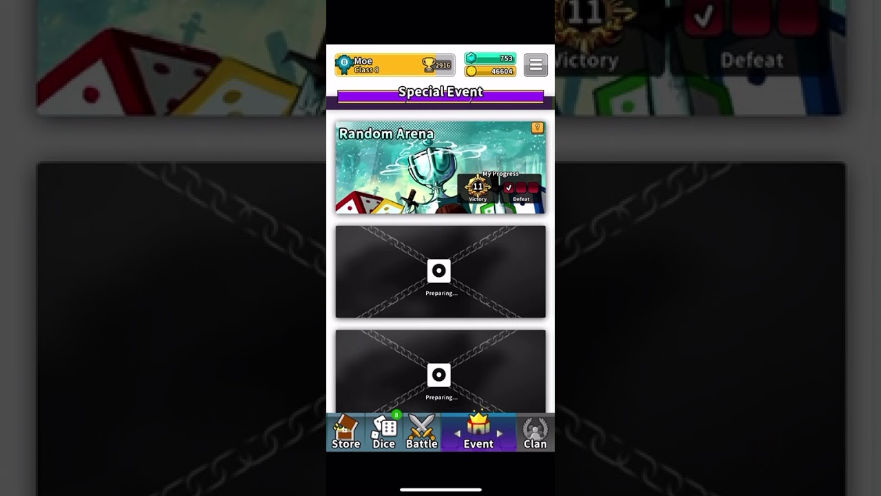 Random Dice - Event - Random Arena Level 12